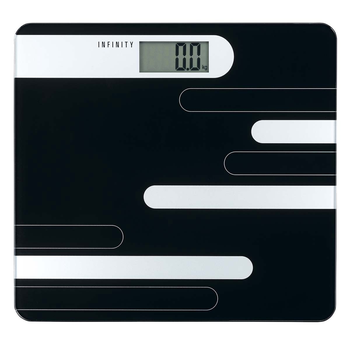 Pèse-personne numérique, capacité 180 kg, noir/argent