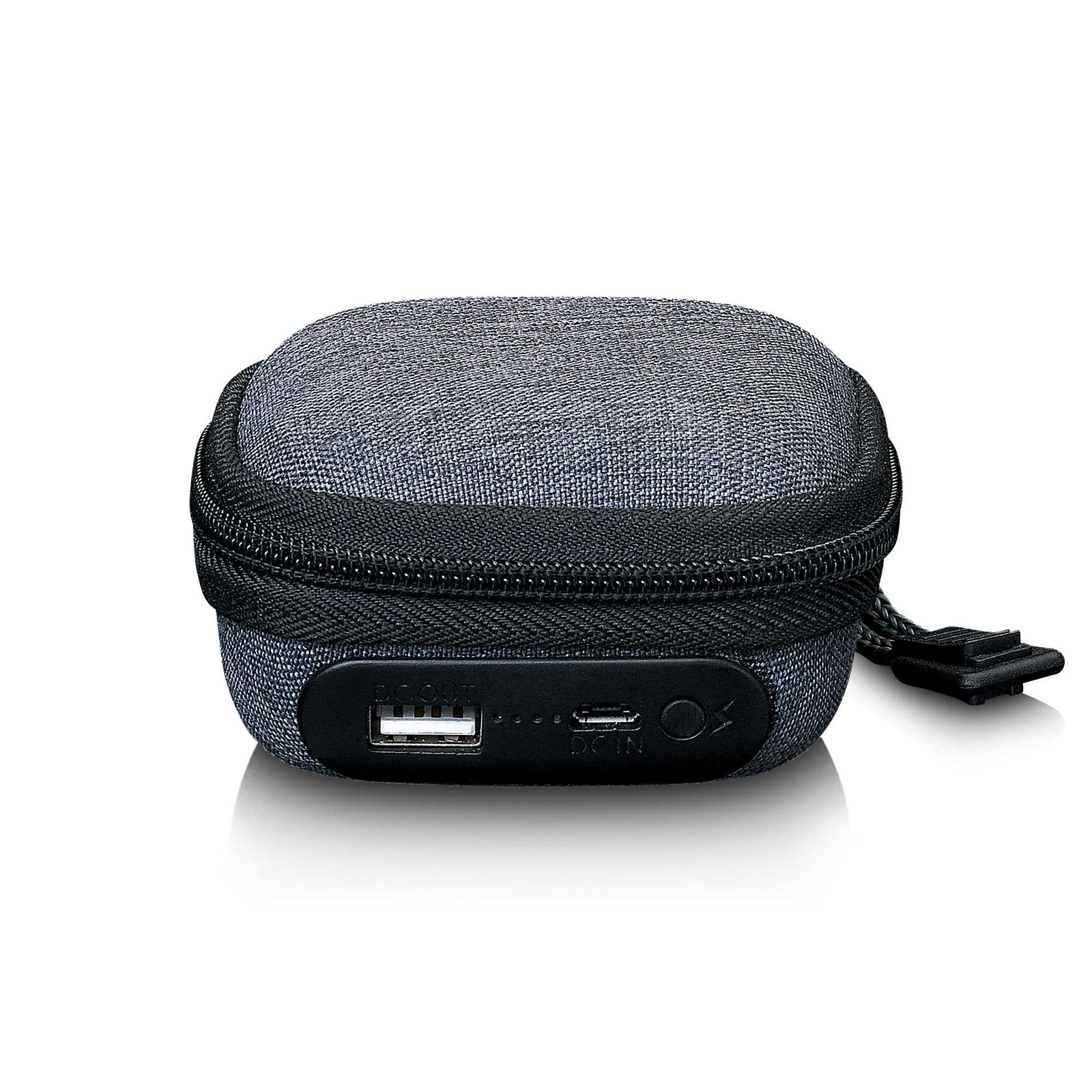Étui pour casque audio avec batterie externe intégrée – Gris