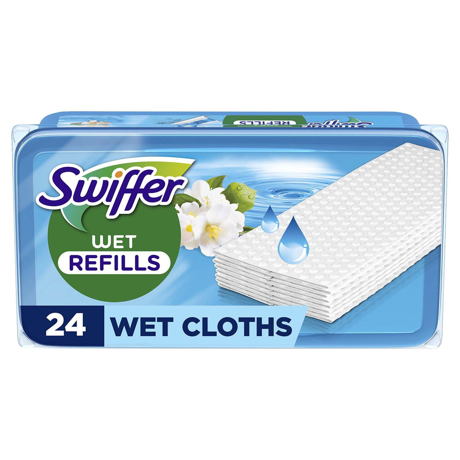 Ricariche Swiffer Wet, profumo Morning Fresh, confezione da 24