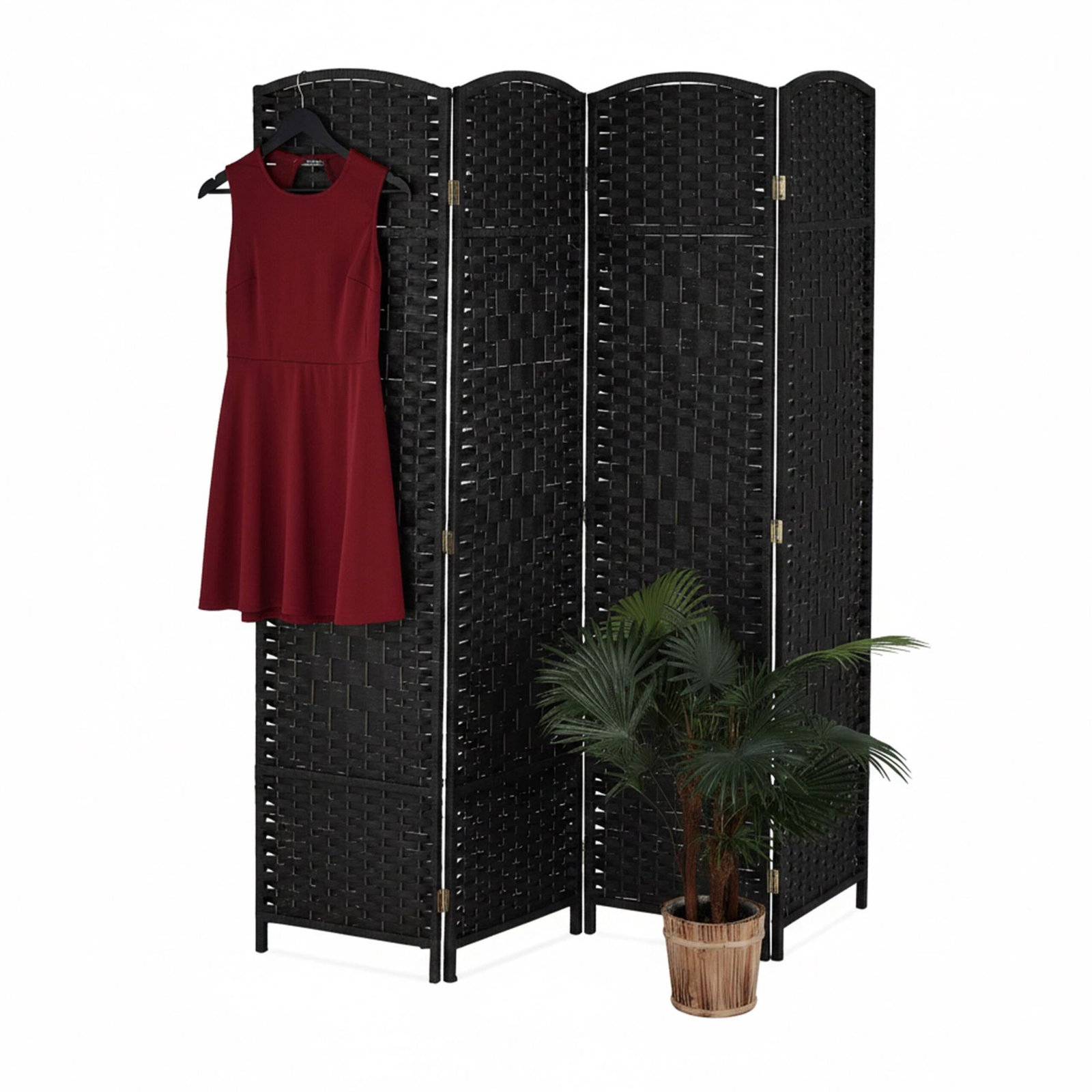 4-teiliger Faltparavent – ​​Eleganter Raumteiler