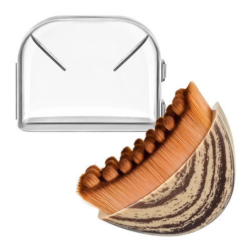 Brosse de massage pour le visage et le cou secs avec étui