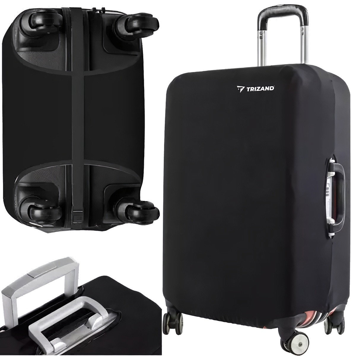 Housse de Valise Noire M - Durable, Flexible