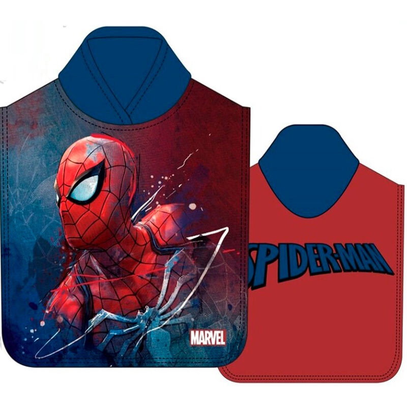 Poncho-serviette en microfibre Marvel Spiderman